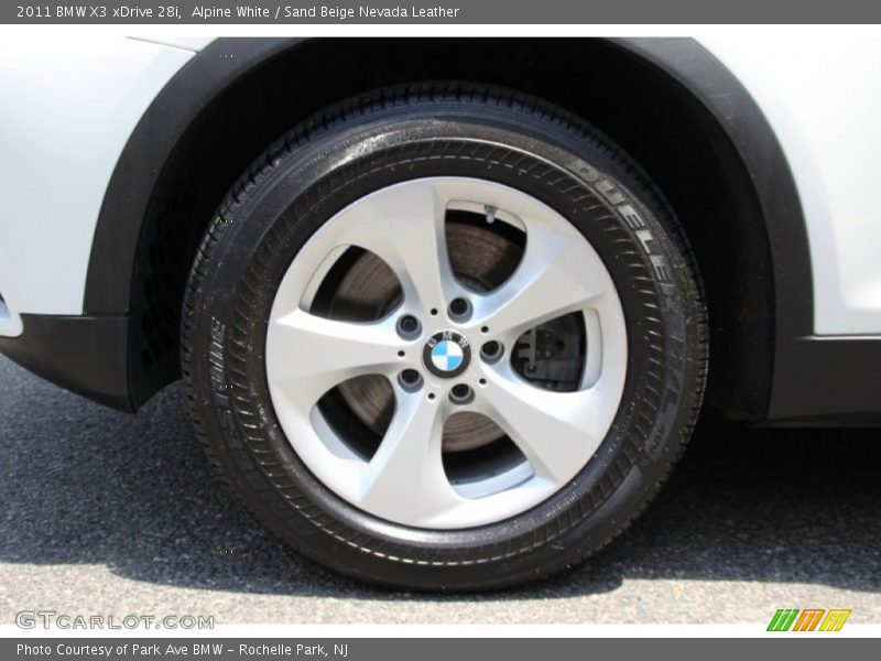 Alpine White / Sand Beige Nevada Leather 2011 BMW X3 xDrive 28i