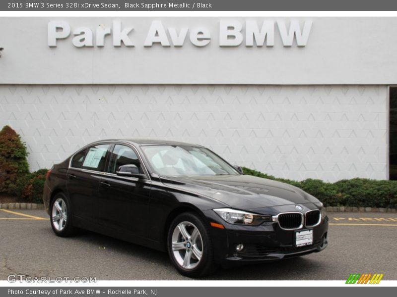 Black Sapphire Metallic / Black 2015 BMW 3 Series 328i xDrive Sedan