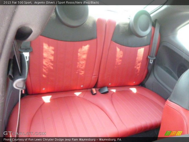 Argento (Silver) / Sport Rosso/Nero (Red/Black) 2013 Fiat 500 Sport