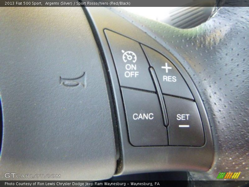 Argento (Silver) / Sport Rosso/Nero (Red/Black) 2013 Fiat 500 Sport