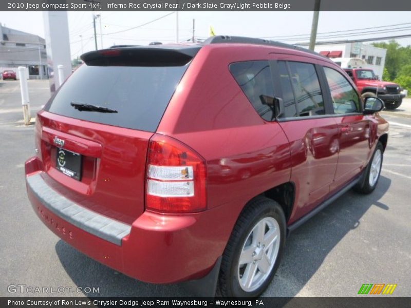 Inferno Red Crystal Pearl / Dark Slate Gray/Light Pebble Beige 2010 Jeep Compass Sport 4x4