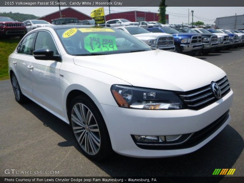 Candy White / Moonrock Gray 2015 Volkswagen Passat SE Sedan