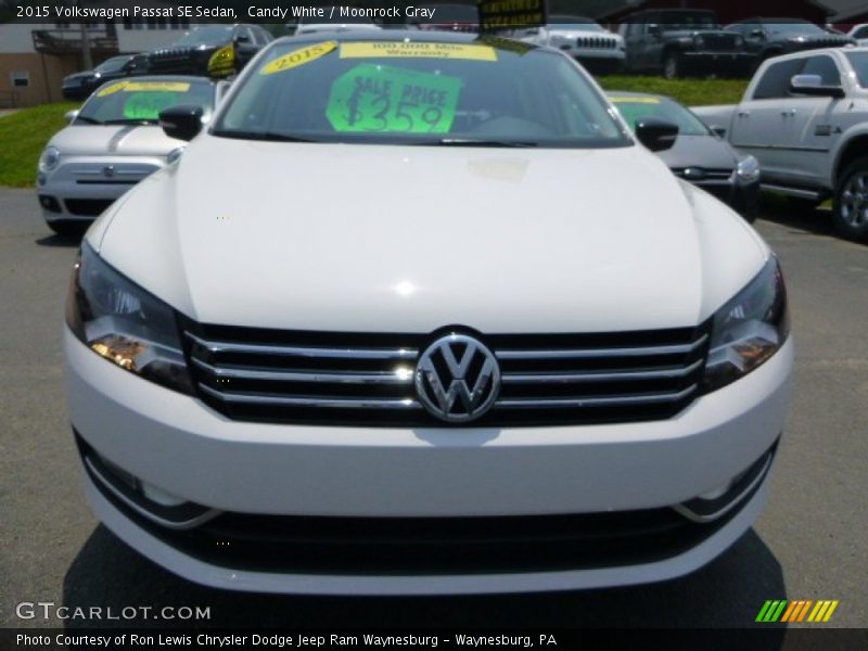 Candy White / Moonrock Gray 2015 Volkswagen Passat SE Sedan