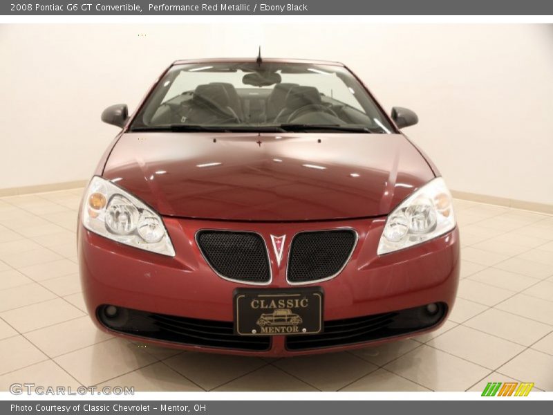 Performance Red Metallic / Ebony Black 2008 Pontiac G6 GT Convertible