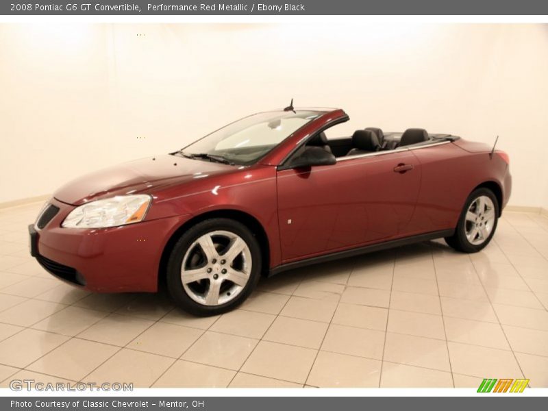 Performance Red Metallic / Ebony Black 2008 Pontiac G6 GT Convertible