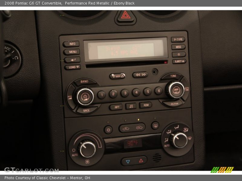 Performance Red Metallic / Ebony Black 2008 Pontiac G6 GT Convertible