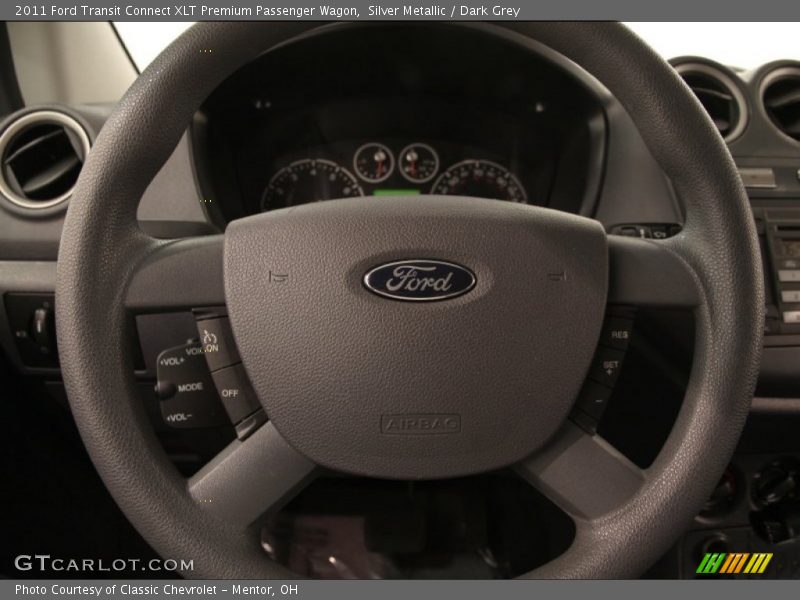 Silver Metallic / Dark Grey 2011 Ford Transit Connect XLT Premium Passenger Wagon