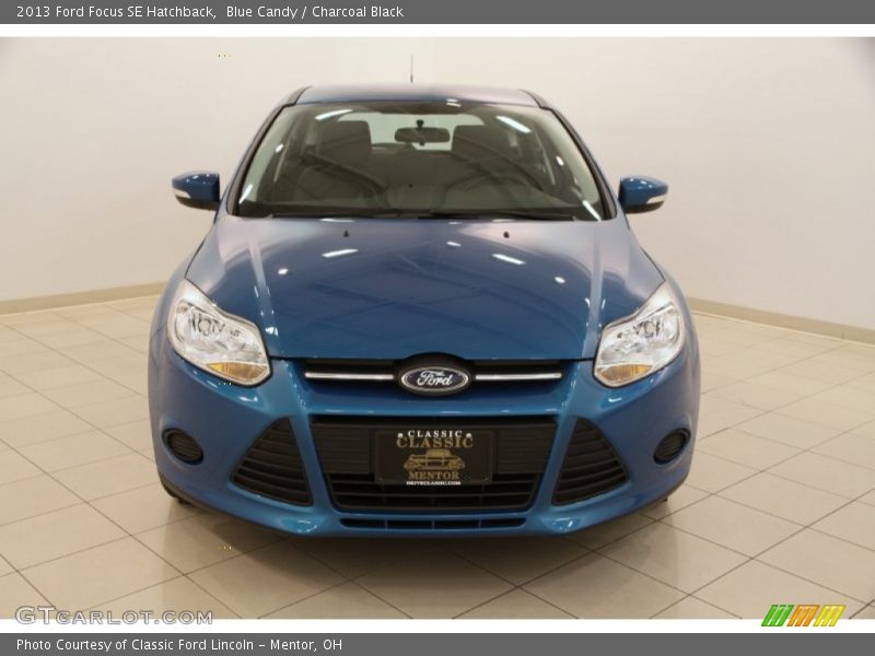 Blue Candy / Charcoal Black 2013 Ford Focus SE Hatchback