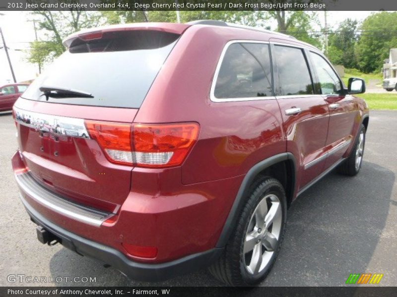 Deep Cherry Red Crystal Pearl / Dark Frost Beige/Light Frost Beige 2012 Jeep Grand Cherokee Overland 4x4