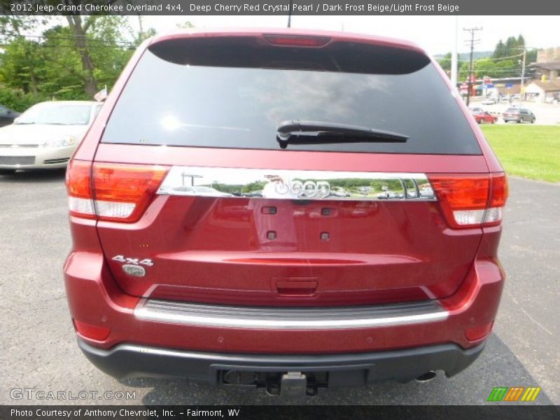 Deep Cherry Red Crystal Pearl / Dark Frost Beige/Light Frost Beige 2012 Jeep Grand Cherokee Overland 4x4
