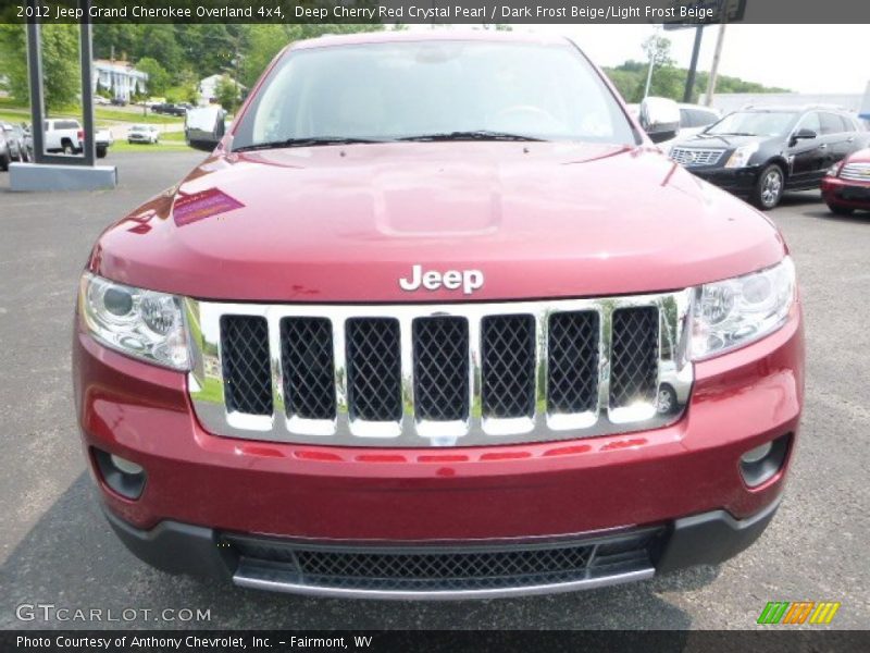 Deep Cherry Red Crystal Pearl / Dark Frost Beige/Light Frost Beige 2012 Jeep Grand Cherokee Overland 4x4