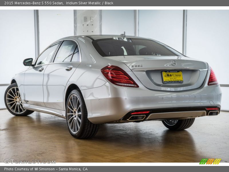 Iridium Silver Metallic / Black 2015 Mercedes-Benz S 550 Sedan