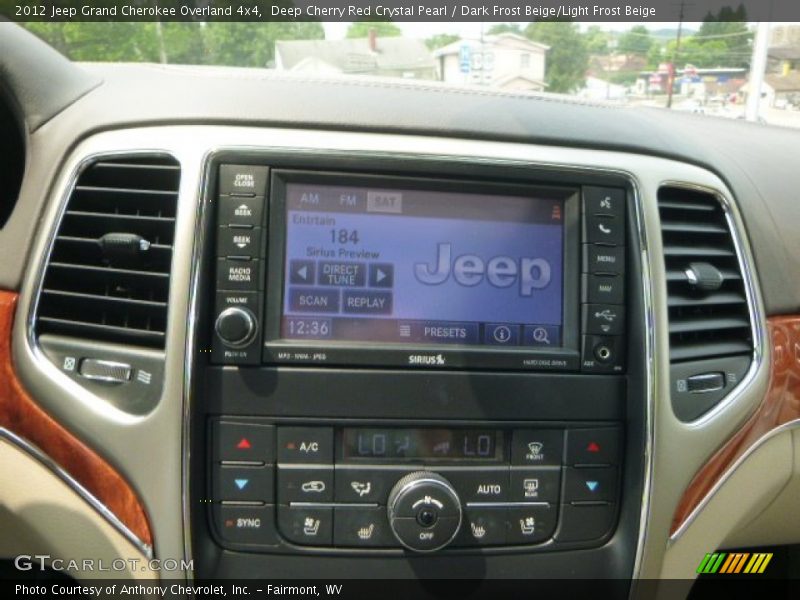 Deep Cherry Red Crystal Pearl / Dark Frost Beige/Light Frost Beige 2012 Jeep Grand Cherokee Overland 4x4