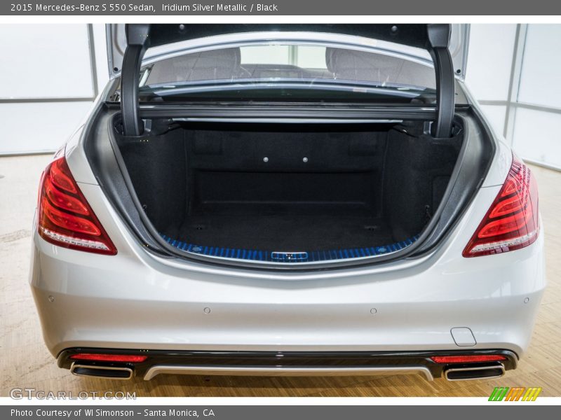 Iridium Silver Metallic / Black 2015 Mercedes-Benz S 550 Sedan