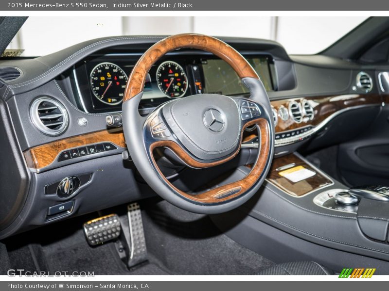 Iridium Silver Metallic / Black 2015 Mercedes-Benz S 550 Sedan