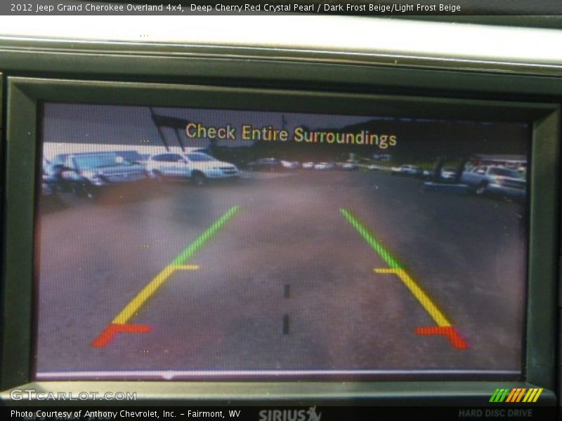 Deep Cherry Red Crystal Pearl / Dark Frost Beige/Light Frost Beige 2012 Jeep Grand Cherokee Overland 4x4