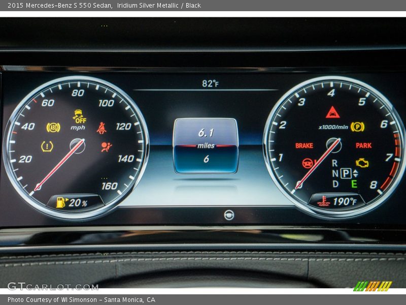 Iridium Silver Metallic / Black 2015 Mercedes-Benz S 550 Sedan