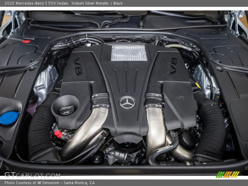 Iridium Silver Metallic / Black 2015 Mercedes-Benz S 550 Sedan