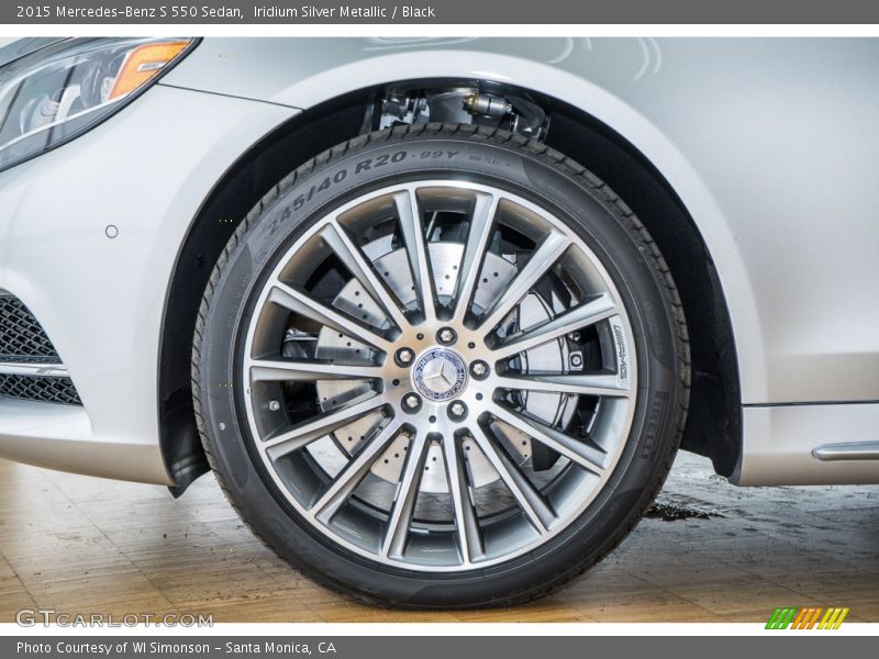 Iridium Silver Metallic / Black 2015 Mercedes-Benz S 550 Sedan
