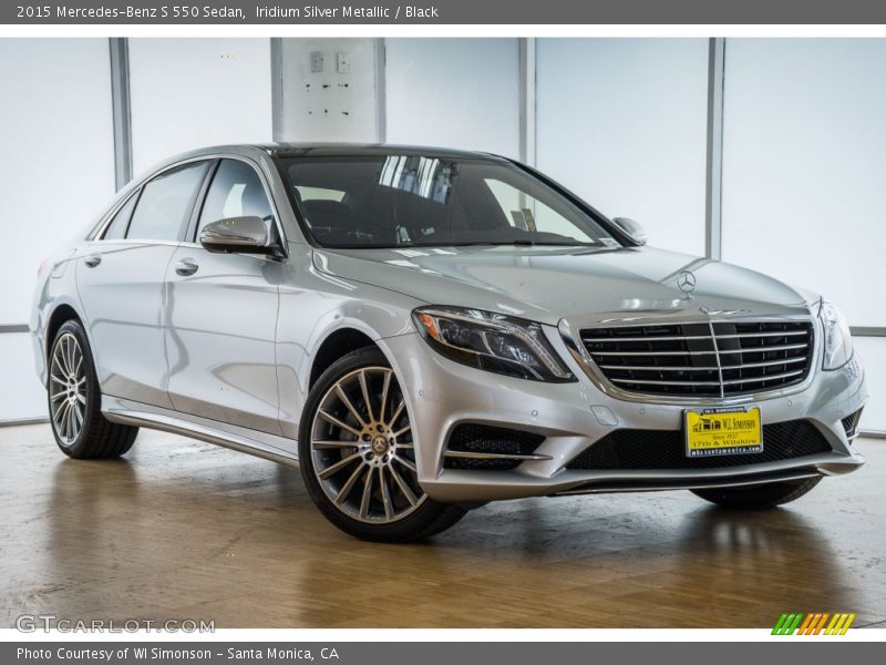Iridium Silver Metallic / Black 2015 Mercedes-Benz S 550 Sedan