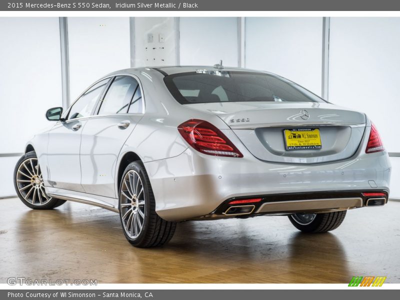Iridium Silver Metallic / Black 2015 Mercedes-Benz S 550 Sedan