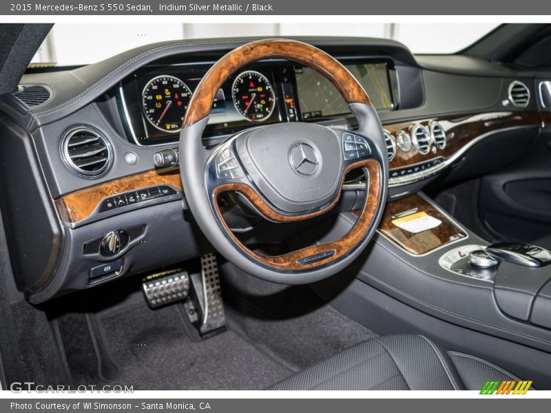 Iridium Silver Metallic / Black 2015 Mercedes-Benz S 550 Sedan