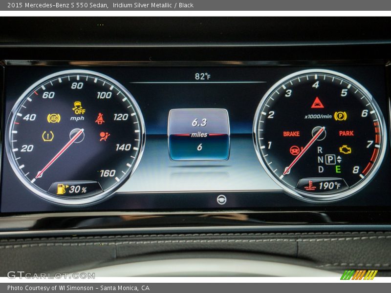 Iridium Silver Metallic / Black 2015 Mercedes-Benz S 550 Sedan