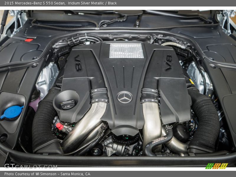 Iridium Silver Metallic / Black 2015 Mercedes-Benz S 550 Sedan