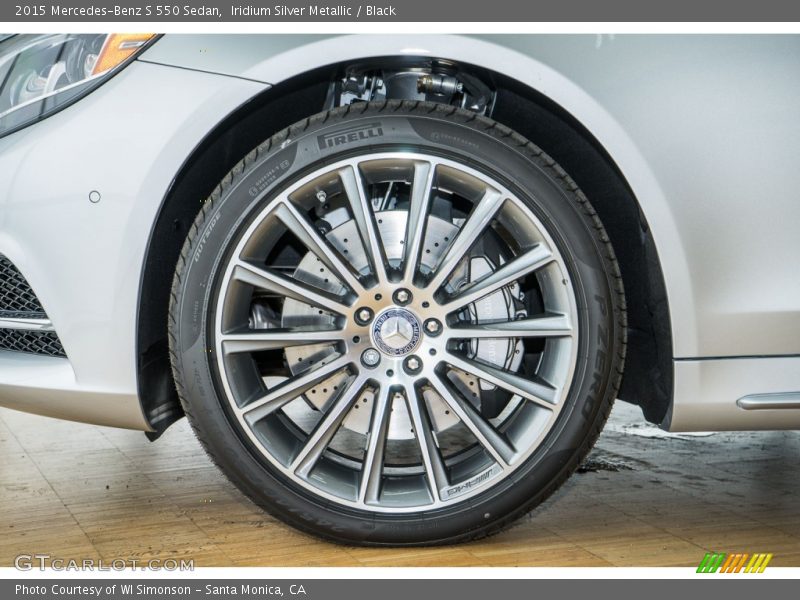 Iridium Silver Metallic / Black 2015 Mercedes-Benz S 550 Sedan