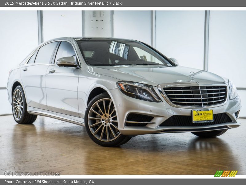 Iridium Silver Metallic / Black 2015 Mercedes-Benz S 550 Sedan