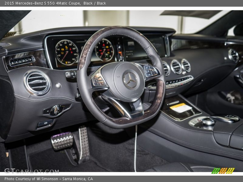Black / Black 2015 Mercedes-Benz S 550 4Matic Coupe