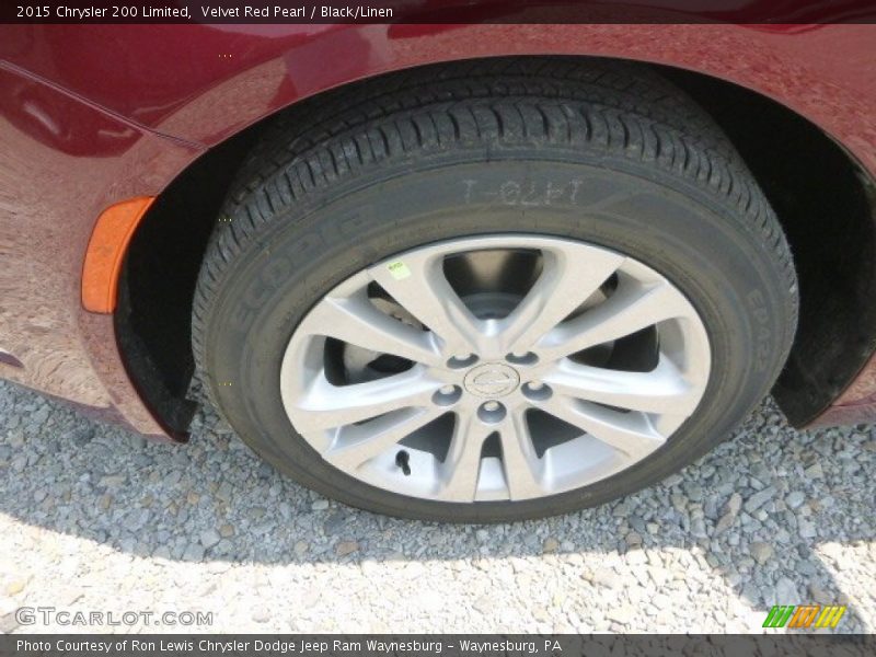 Velvet Red Pearl / Black/Linen 2015 Chrysler 200 Limited