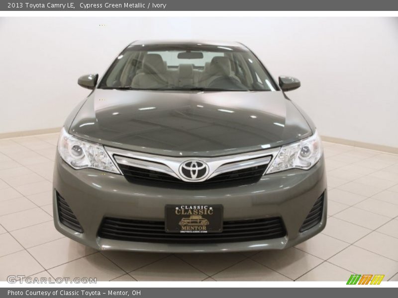 Cypress Green Metallic / Ivory 2013 Toyota Camry LE