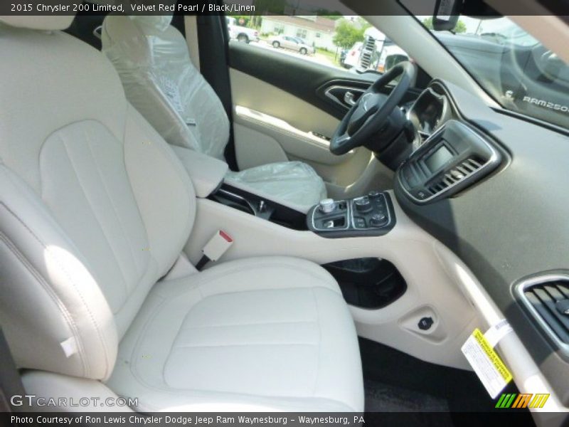 Velvet Red Pearl / Black/Linen 2015 Chrysler 200 Limited