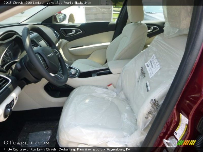 Velvet Red Pearl / Black/Linen 2015 Chrysler 200 Limited