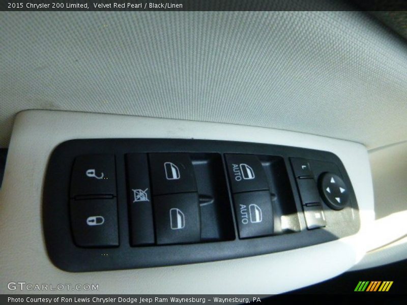 Velvet Red Pearl / Black/Linen 2015 Chrysler 200 Limited