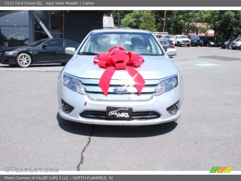 Ingot Silver Metallic / Camel 2012 Ford Fusion SEL