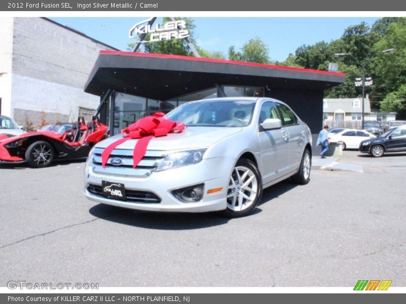 Ingot Silver Metallic / Camel 2012 Ford Fusion SEL