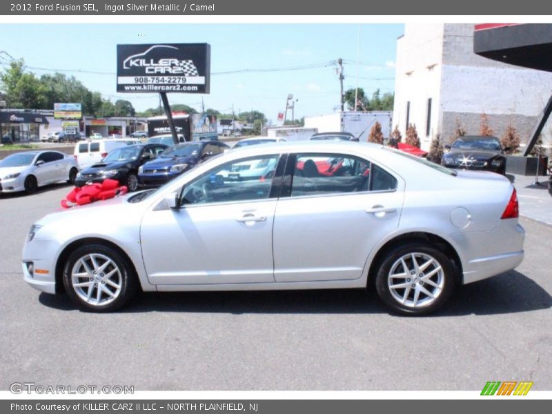 Ingot Silver Metallic / Camel 2012 Ford Fusion SEL