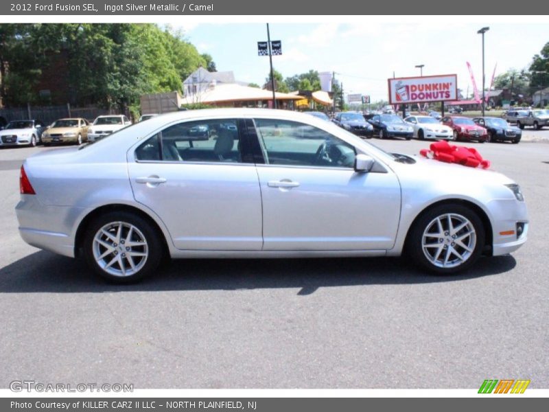 Ingot Silver Metallic / Camel 2012 Ford Fusion SEL