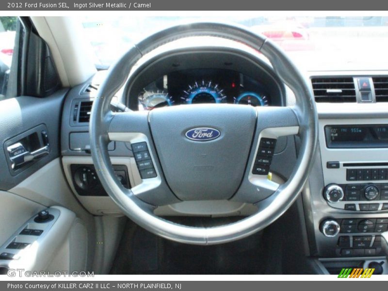 Ingot Silver Metallic / Camel 2012 Ford Fusion SEL