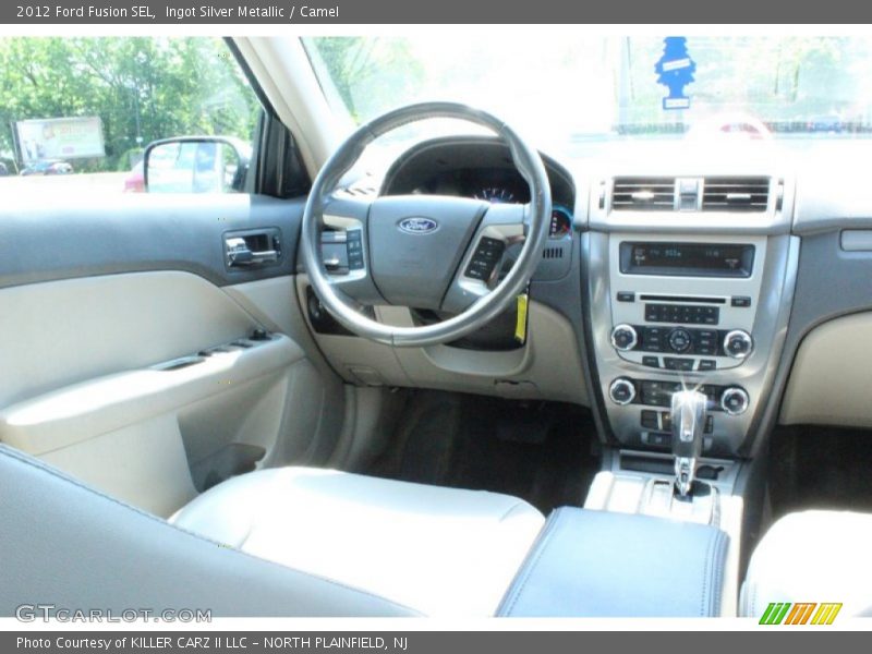 Ingot Silver Metallic / Camel 2012 Ford Fusion SEL
