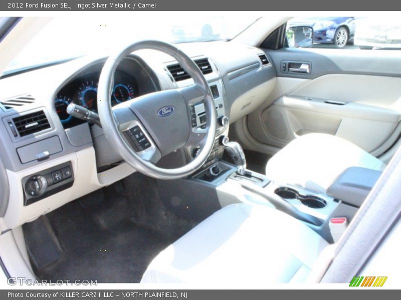 Ingot Silver Metallic / Camel 2012 Ford Fusion SEL
