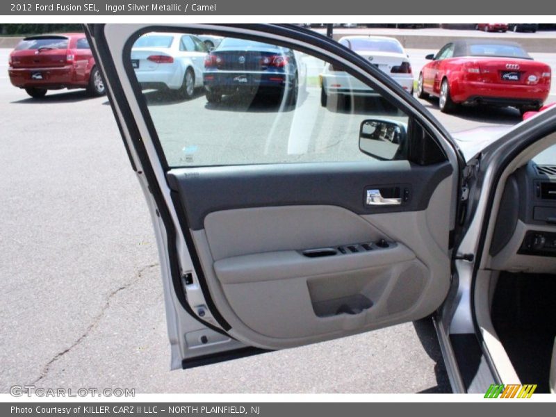 Ingot Silver Metallic / Camel 2012 Ford Fusion SEL
