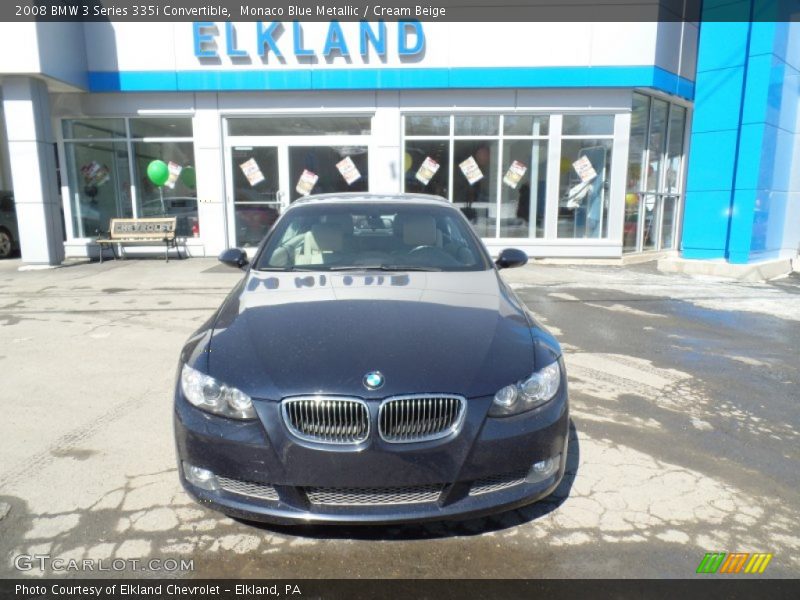Monaco Blue Metallic / Cream Beige 2008 BMW 3 Series 335i Convertible