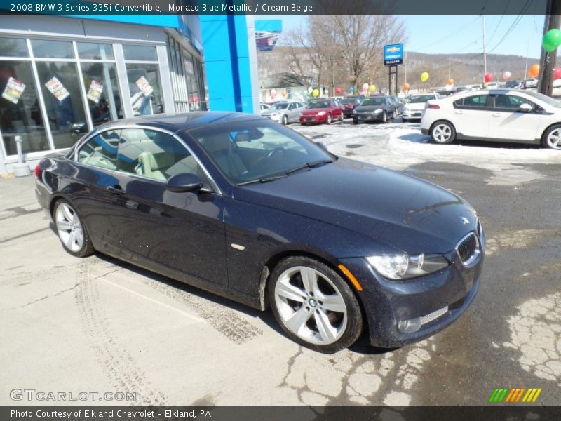 Monaco Blue Metallic / Cream Beige 2008 BMW 3 Series 335i Convertible
