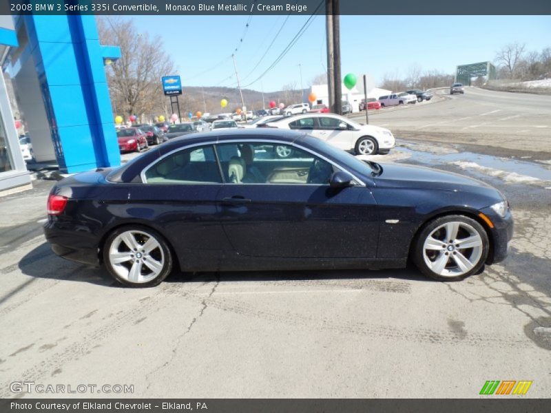 Monaco Blue Metallic / Cream Beige 2008 BMW 3 Series 335i Convertible