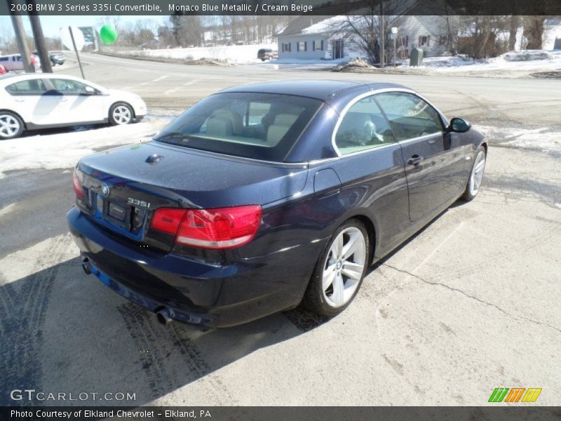 Monaco Blue Metallic / Cream Beige 2008 BMW 3 Series 335i Convertible