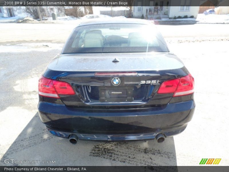 Monaco Blue Metallic / Cream Beige 2008 BMW 3 Series 335i Convertible