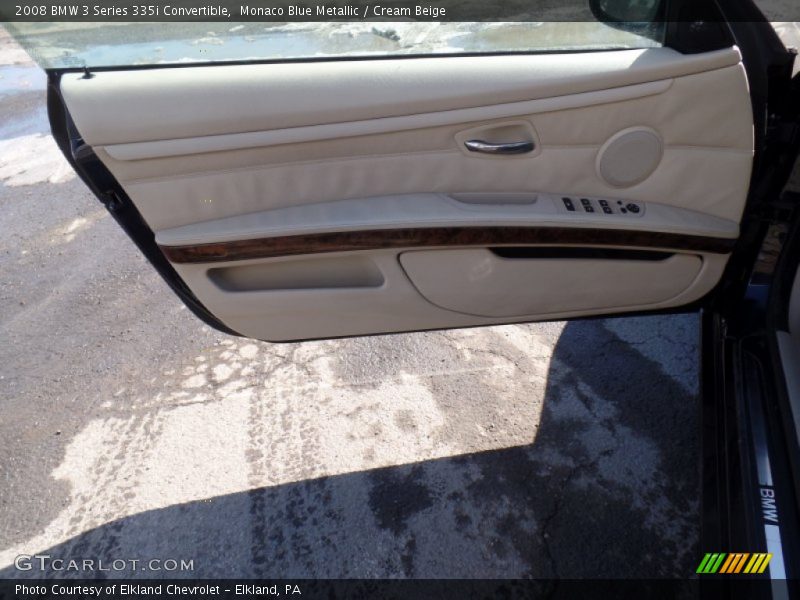 Monaco Blue Metallic / Cream Beige 2008 BMW 3 Series 335i Convertible